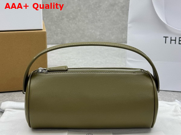 The Row Round 90s Bag in Sage Leather Replica