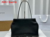 The Row Sienna Shoulder Bag in Black Leather Replica