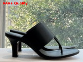 The Row Signum Sandal in Black Leather Replica
