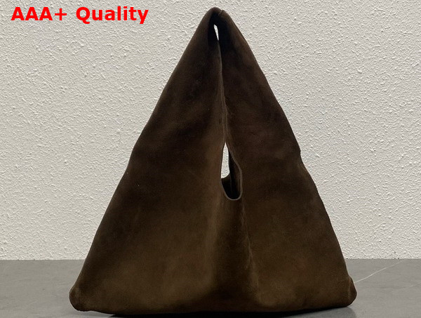 The Row Small Bindle Bag in Moncha Suede Leather Replica