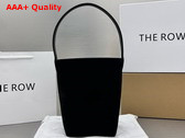 The Row Small N S Park Tote in Black Nubuck Replica