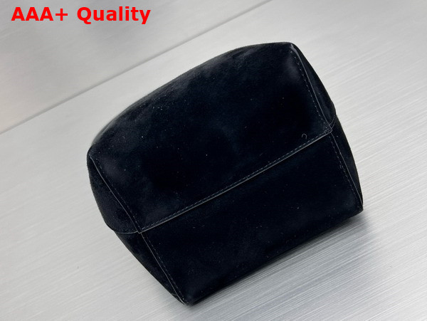 The Row Small N S Park Tote in Black Nubuck Replica