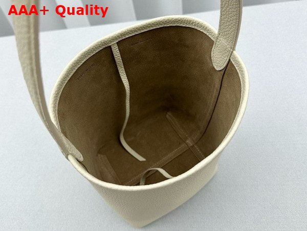 The Row Small N S Park Tote in Ivory Leather Replica