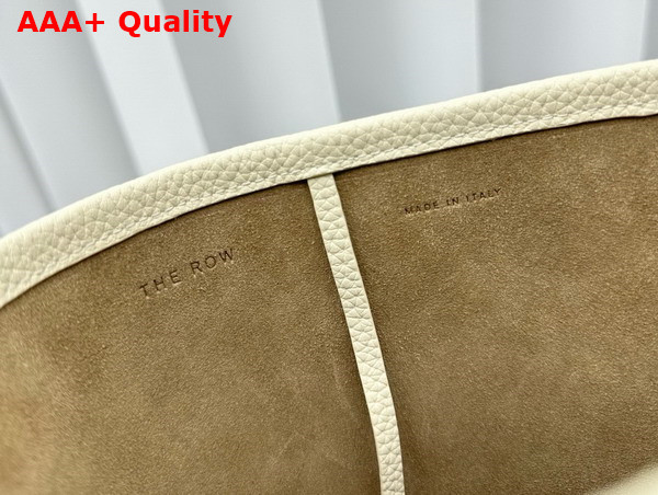 The Row Small N S Park Tote in Ivory Leather Replica
