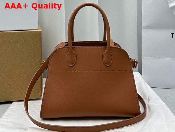 The Row Soft Margaux 10 Bag in Cuir Smooth Saddle Leather Replica