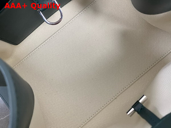 The Row Soft Margaux 10 Bag in Green Polished Saddle Leather Replica