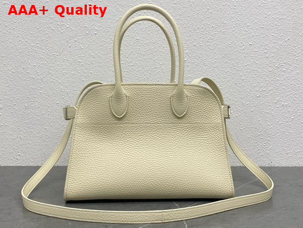 The Row Soft Margaux 10 Bag in Ivory Grained Calfskin Leather Replica