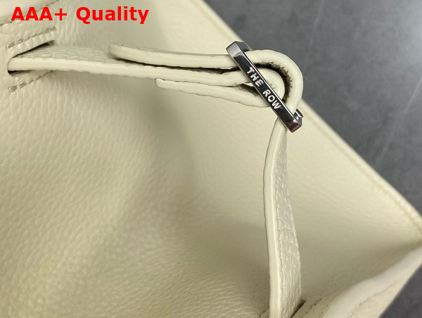 The Row Soft Margaux 10 Bag in Ivory Grained Calfskin Leather Replica