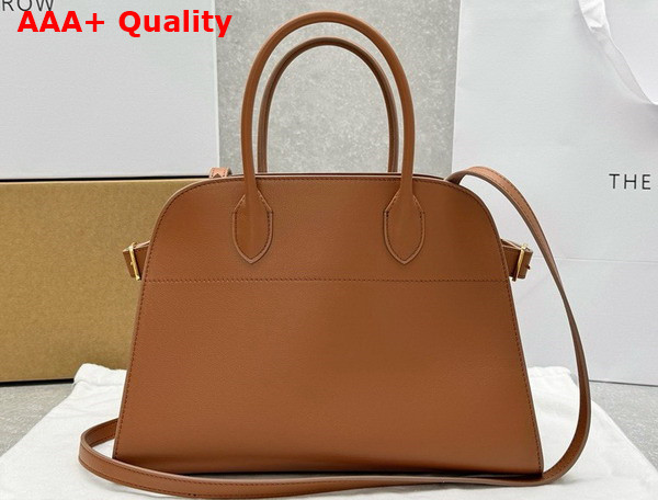 The Row Soft Margaux 12 Bag in Cuir Smooth Saddle Leather Replica