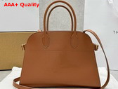 The Row Soft Margaux 12 Bag in Cuir Smooth Saddle Leather Replica