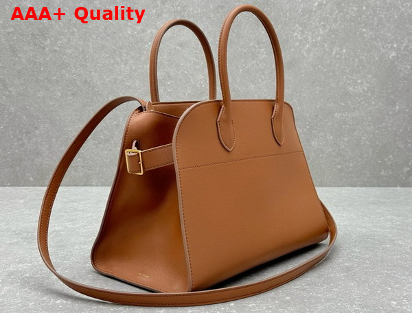 The Row Soft Margaux 12 Bag in Cuir Smooth Saddle Leather Replica