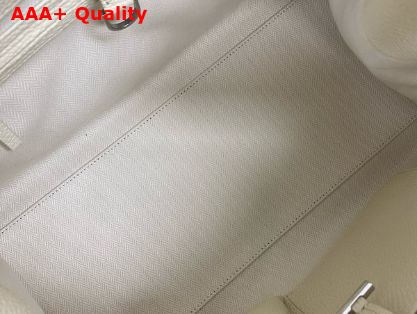 The Row Soft Margaux 15 Bag in Ivory Grained Calfskin Leather Replica