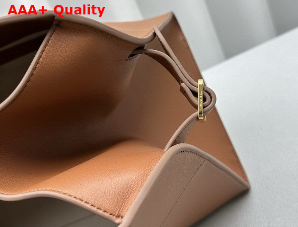 The Row Soft Margaux 17 Bag in Cuir Polished Saddle Leather Replica