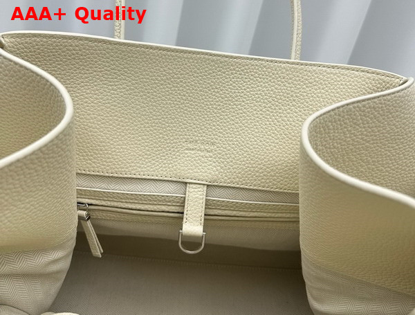 The Row Soft Margaux 17 Bag in White Grained Calfskin Replica