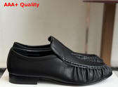 The Row Soft Mocassin Two Black Soft Nappa Leather Replica