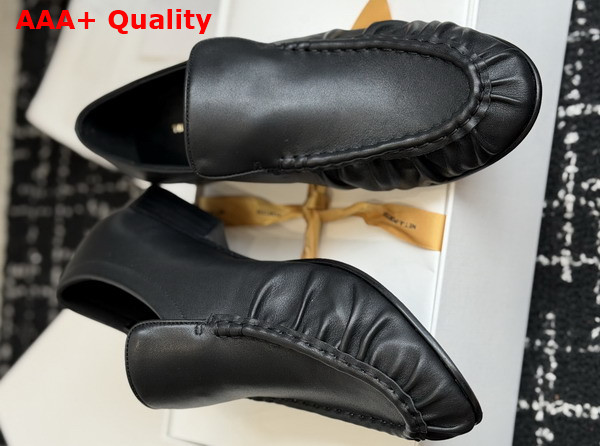 The Row Soft Mocassin Two Black Soft Nappa Leather Replica