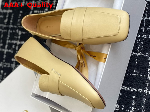 The Row Square Loafer Toile Leather Replica