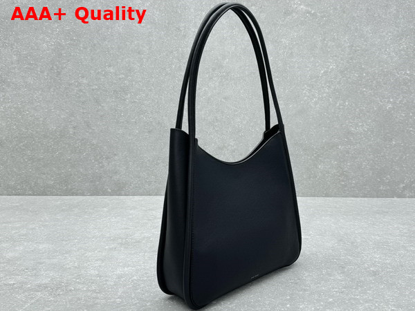 The Row Symmetric Tote in Black Leather Replica