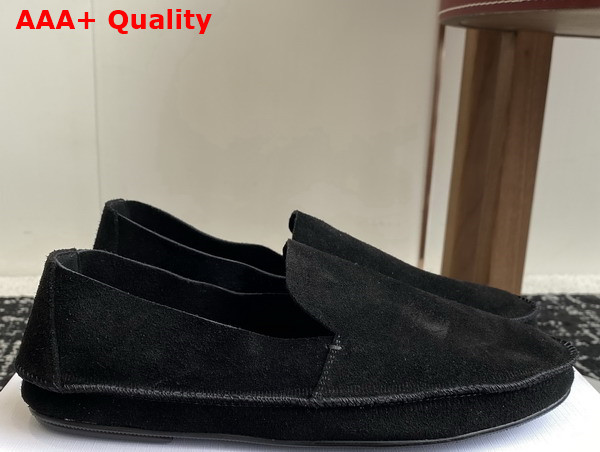 The Row Ttyler Loafer in Black Suede Replica