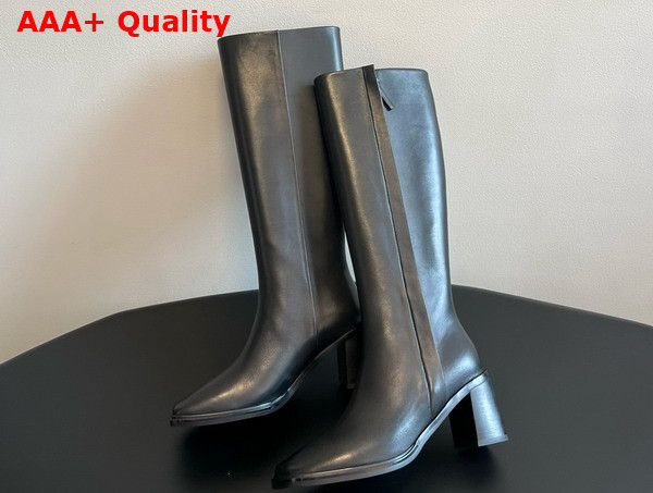 The Row Zippy Boot in Black Leather Replica