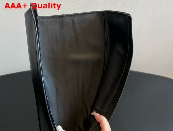 The Row Zippy Boot in Black Leather Replica