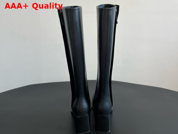The Row Zippy Boot in Black Leather Replica
