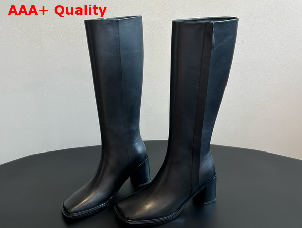 The Row Zippy Boot in Black Leather Replica