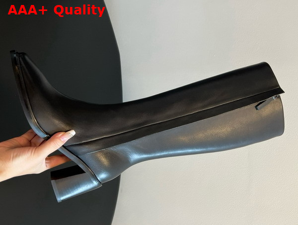 The Row Zippy Boot in Black Leather Replica