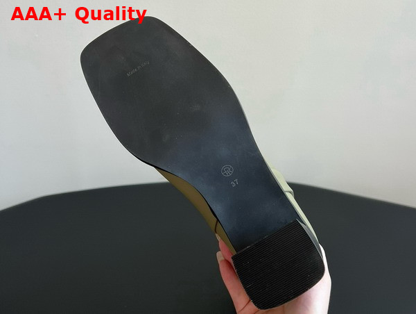 The Row Zippy Boot in Khiki Leather Replica